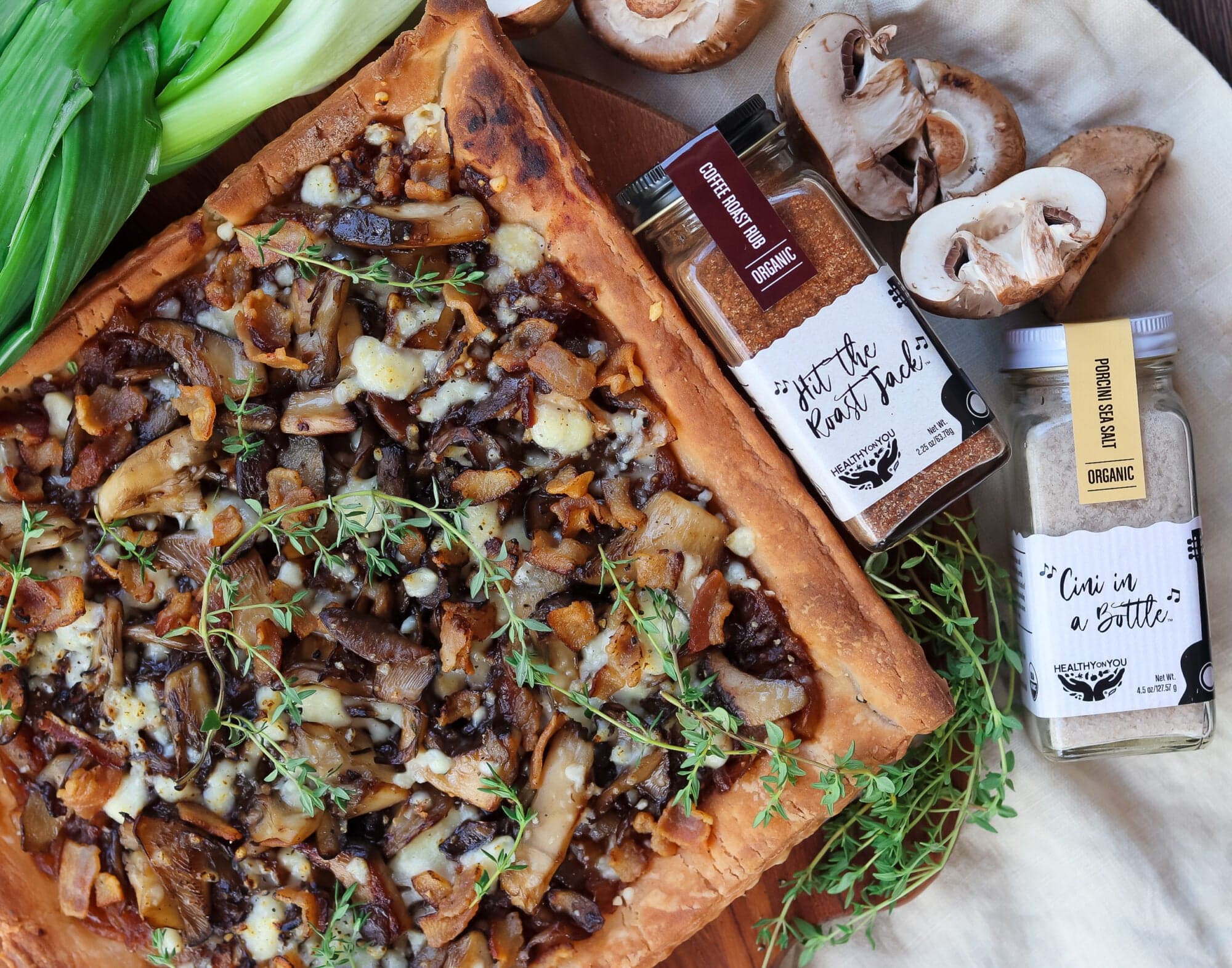 Caramelized Onion and Wild Mushroom Tart