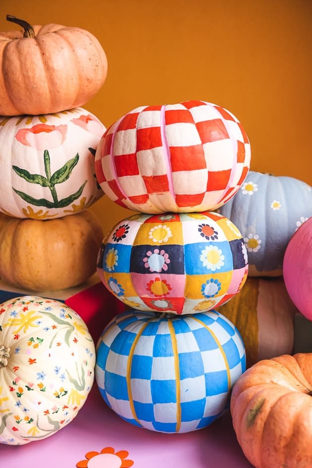 Painted Mini Pumpkins