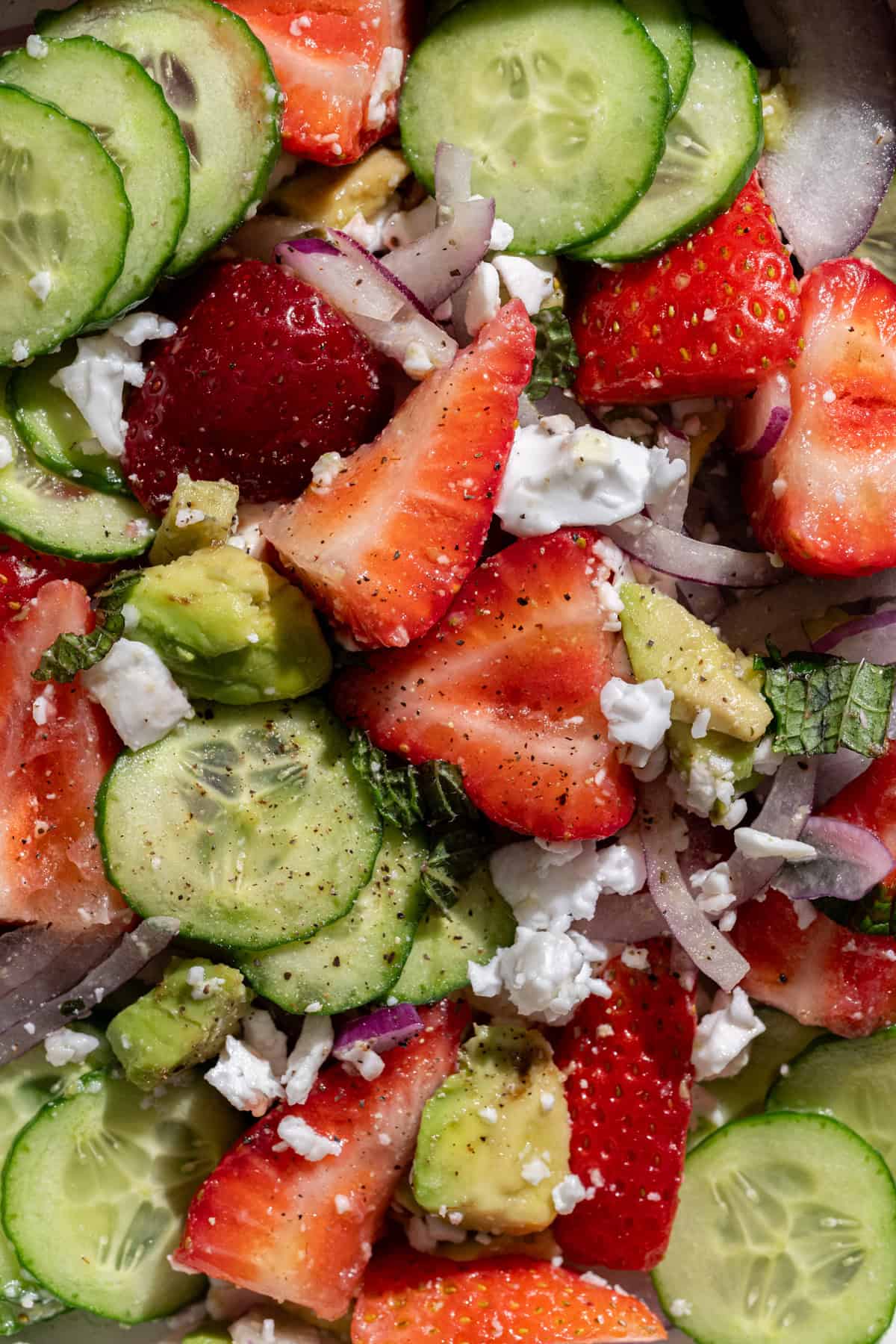 Strawberry Cucumber Salad
